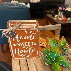 Orange Home Sweet Home Decor